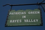 Patricia's Green in Hayes Valley Sign